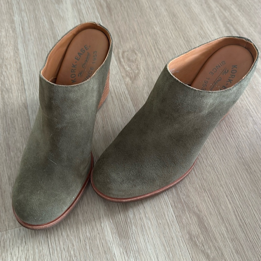 Kork -Ease Mules - Pine Green